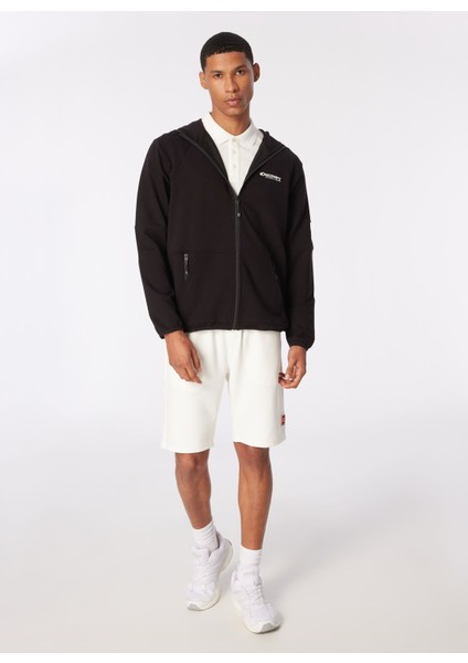 Siyah Erkek Kapüşonlu Relaxed Sweatmont DS4M-SWT3232