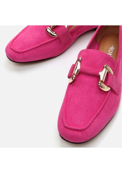 01AYH283300A730 HAKIKI Deri Fuşya Kadın Loafer