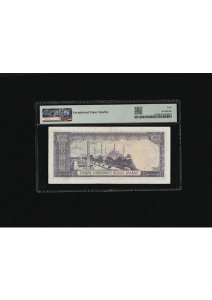 500 Tl Beşyüz Türk Lirası 1968 P 183 Pmg 40 Ççt S/n Z53 000402 / 5. Ems 4.tertip fiyatları