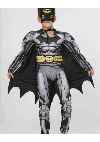 Maskeli Kaslı Batman Kostüm