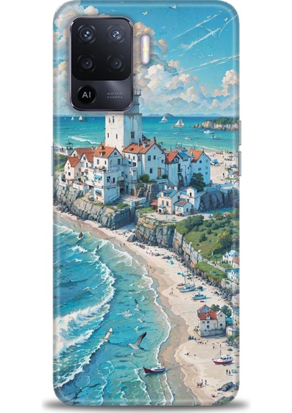 Oppo Reno 5 Lite Uyumlu Baskılı Kılıf - Hd Baskılı Desenli Kılıf (Kapak) - Tskd 725