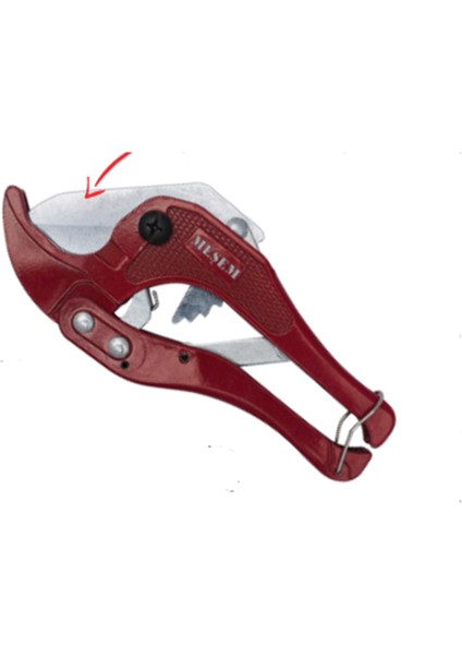 503 42 mm Pvc Boru Kesme Makası Kırmızı Manuel