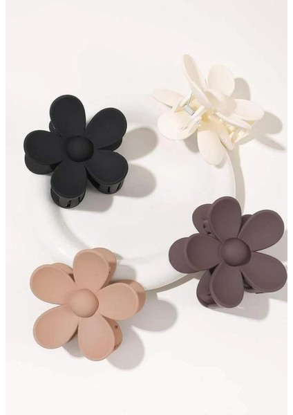 Kadın Toka Papatya Mandal Toka 4 Adet