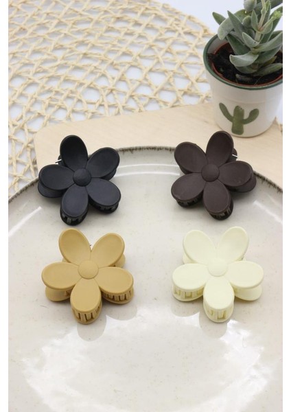 Kadın Toka Papatya Mandal Toka 4 Adet modelleri