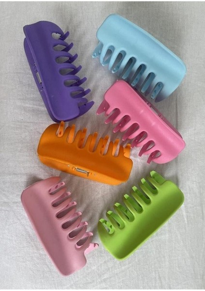 Mandal Toka 6'lı Büyük Boy Pastel Renk Mandal Toka Seti indirimleri