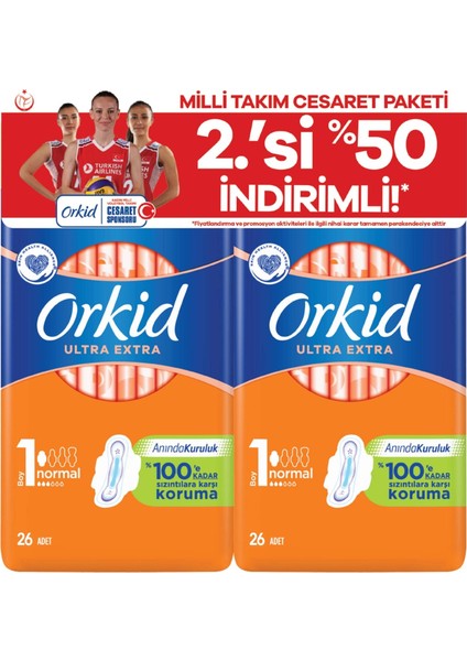 Ultra Extra Cesaret Paketi Normal Ped 52X5 260 Adet