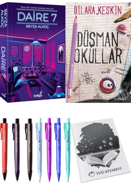 Daire 7 - Düşman Okullar 1 + Kalem + Not Defteri