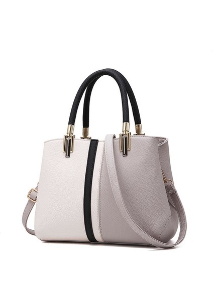 Yeni Moda Kontrast Renkli Çanta, Büyük Kapasiteli Banliyö Omuz Crossbody Çanta Trendi (Yurt Dışından)
