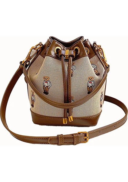 Mr. Bear Crossbody Noe Omuz Çantası Kahverengi (Yurt Dışından)
