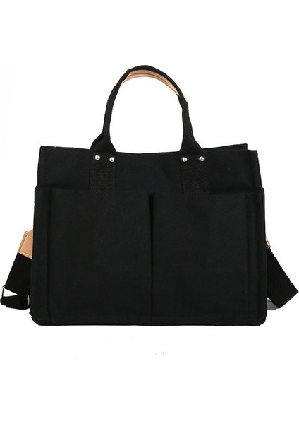 Kadın Kanvas Omuz Çantası - Beyaz (Yurt Dışından)