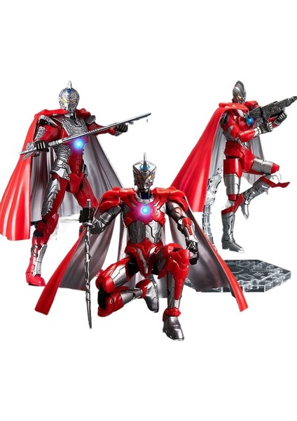 Ultraman Oyuncaklar Orijinal Model El Figürü Çocuğun Eklemleri Süper Hareketli Bebek Dönüşüm Superman Yedi Takım Motorlu (Yurt Dışından)