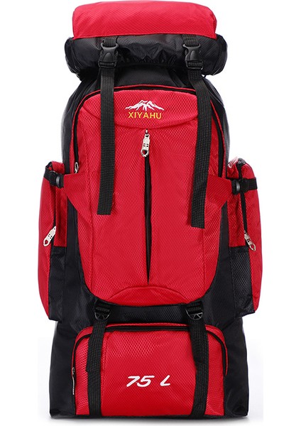 Dağcılık Sırt Çantası Erkek ve Kadın 75L Büyük Kapasiteli Seyahat Sırt Çantası Naylon Su Geçirmez Seyahat Çantası (Yurt Dışından)