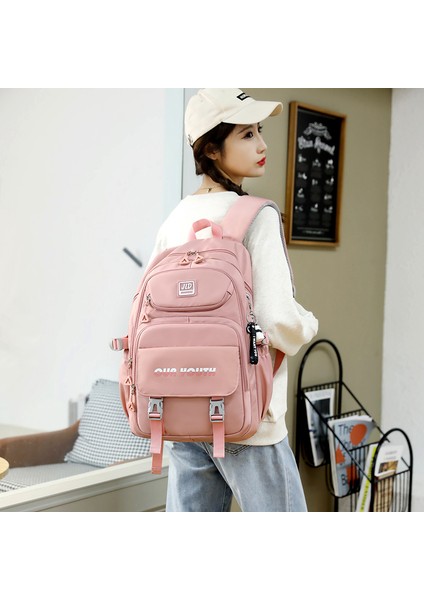 Kore Kolej Tarzı Üniversite Öğrencileri Büyük Kapasiteli Kız Okul Çantası Basit Ultra Hafif Ortaokul Öğrencileri Yüksek Kaliteli Ins Sırt Çantası (Yurt Dışından) fırsatları