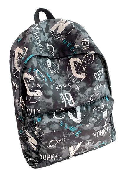 Graffiti Tarzı Rahat Sırt Çantası Eğitim Çantası Kadın Sırt Çantası Erkek Öğrenci Çantası Su Itici (Yurt Dışından)