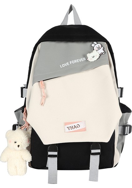 Japon Oxford Kumaş Sırt Çantası Kadın Retro Hong Kong Tarzı Büyük Kapasiteli Okul Çantası Bayan Lise Üniversite Öğrencisi Iş Tarzı Sırt Çantası Erkek (Yurt Dışından)