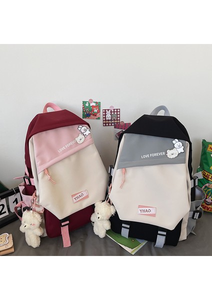 Japon Oxford Kumaş Sırt Çantası Kadın Retro Hong Kong Tarzı Büyük Kapasiteli Okul Çantası Bayan Lise Üniversite Öğrencisi Iş Tarzı Sırt Çantası Erkek (Yurt Dışından) fırsatları