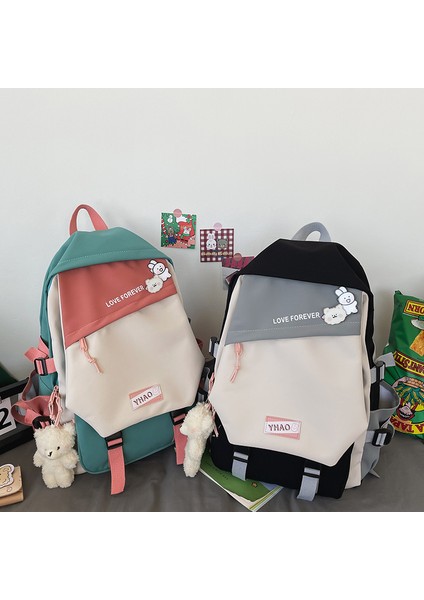 Japon Oxford Kumaş Sırt Çantası Kadın Retro Hong Kong Tarzı Büyük Kapasiteli Okul Çantası Bayan Lise Üniversite Öğrencisi Iş Tarzı Sırt Çantası Erkek (Yurt Dışından) indirimleri