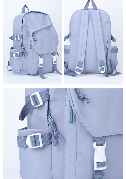 S Okul Çantası Kadın Retro Renk Sırt Çantası Ortaokul Lise Öğrencisi Sırt Çantası Büyük Kapasiteli Sırt Çantası (Yurt Dışından) indirimleri