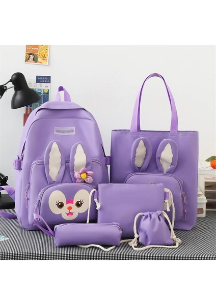 Sevimli Yumuşak Sevimli Tavşan Ortaokul Öğrencisi Okul Çantası (Yurt Dışından) indirimleri