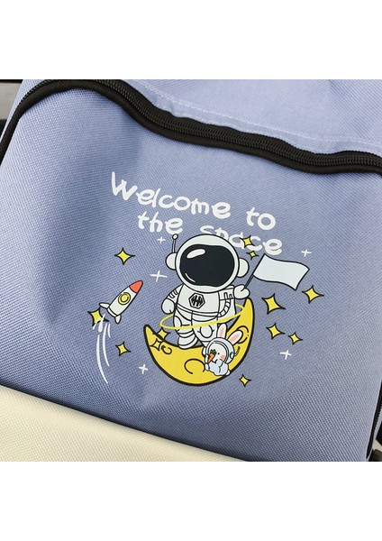 Büyük Kapasiteli Kadın Lise Öğrencisi Erkek ve Kadın Okul Çantası Tang Nier Astronot Sevimli Bilgisayar Sırt Çantası (Yurt Dışından) fiyatları