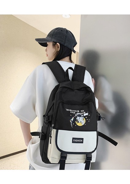 Büyük Kapasiteli Kadın Lise Öğrencisi Erkek ve Kadın Okul Çantası Tang Nier Astronot Sevimli Bilgisayar Sırt Çantası (Yurt Dışından) fiyatları