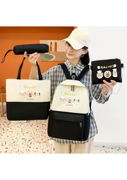 Ilkokul Okul Çantası Dört Parçalı Yeni Baskı Eğitimi Reklam Sırt Çantası Çanta (Yurt Dışından) fırsatları