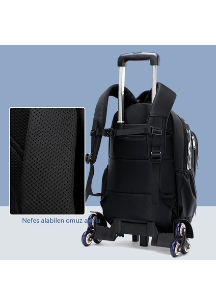 Ortaokul ve Ilkokul Öğrencileri Için Arabası Okul Çantası Büyük Kapasiteli Erkek Moda Sırt Çantası (Yurt Dışından) fırsatları