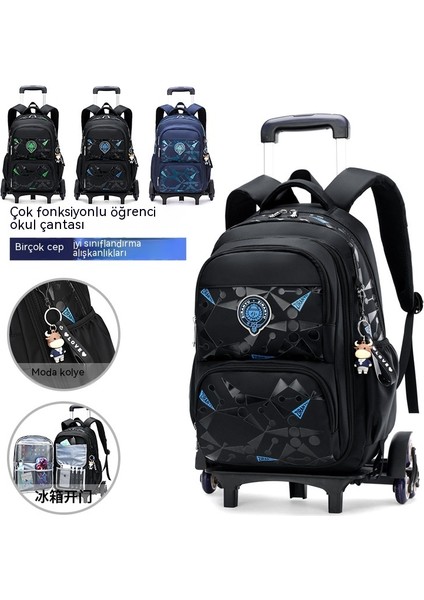 Ortaokul ve Ilkokul Öğrencileri Için Arabası Okul Çantası Büyük Kapasiteli Erkek Moda Sırt Çantası (Yurt Dışından) indirimleri