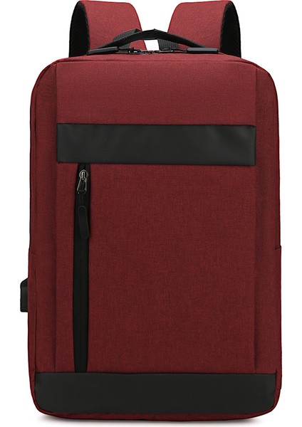 Bilgisayar Çantası Dizüstü Okul Çantası Çok Amaçlı Iş Sırt Çantası Anti-Hırsızlık USB Şarj Erkek Sırt Çantası (Yurt Dışından)