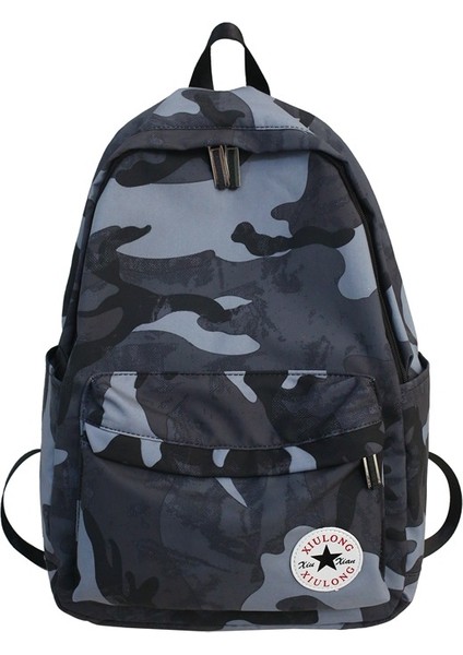 Kamuflaj Sırt Çantası Öğrenci Sırt Çantası Büyük Kapasiteli Okul Çantası (Yurt Dışından)