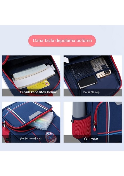 Ilkokul Okul Çantası, Omurga Korumalı, Su Geçirmez, Yük Azaltan, Nefes Alabilen Hafif Çocuk Sırt Çantası (Yurt Dışından) fırsatları