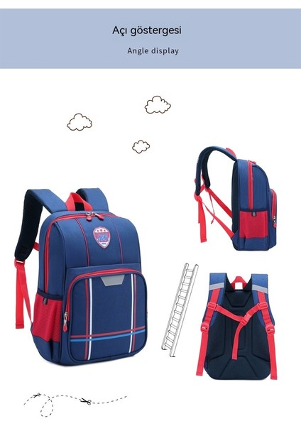Ilkokul Okul Çantası, Omurga Korumalı, Su Geçirmez, Yük Azaltan, Nefes Alabilen Hafif Çocuk Sırt Çantası (Yurt Dışından) indirimleri