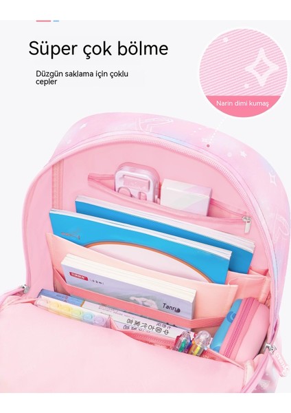 Öğrenci Okul Çantası, Buzdolabı Kapısı Yandan Açılır, Büyük Kapasiteli, Hafif, Ağırlığı Azaltan, Omurgayı Koruyan Çocuk Sırt Çantası (Yurt Dışından) modelleri