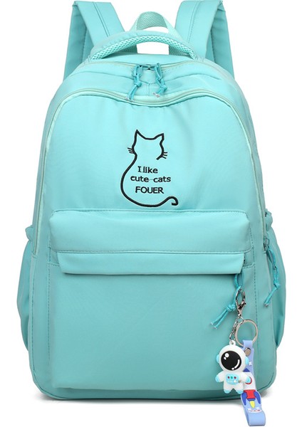 Öğrenci Sırt Çantası Omurga Koruması ve Yükü Azaltma Basit, Şık, Büyük Kapasiteli Sırt Çantası (Yurt Dışından)