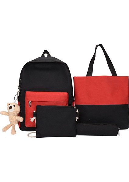 Sırt Çantası Erkek Yeni Okul Çantası Dört Parçalı Okul Çantası (Yurt Dışından)