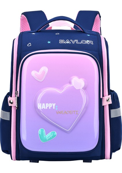 Su Geçirmez ve Havalı Çocuk Okul Çantası Karikatür Ilkokul Öğrencisi Sırt Çantası Hafif Omurga Koruyucu Sırt Çantası (Yurt Dışından)