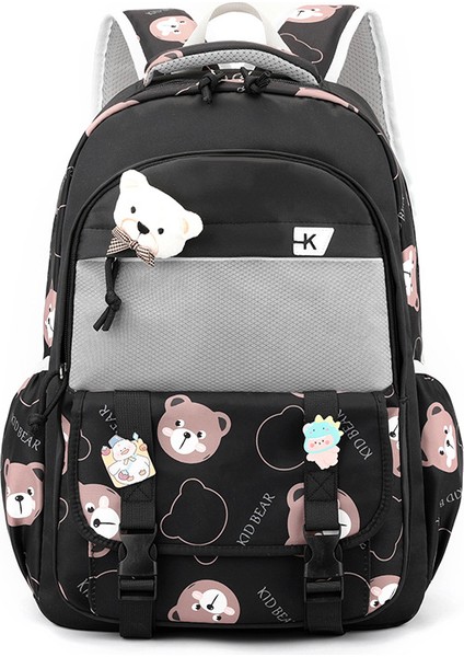 Öğrenci Okul Çantası Basit Büyük Kapasiteli Sırt Çantası (Yurt Dışından)