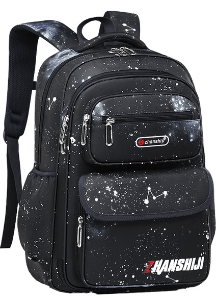 Öğrenci Okul Çantası Yan Açılış Büyük Kapasiteli Hafif Su Geçirmez Omurga Sırt Çantası (Yurt Dışından)