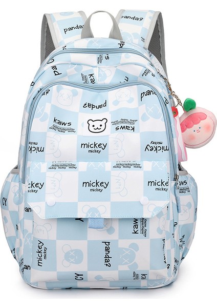 Baskılı Karikatür Okul Çantası Öğrenci Sırt Çantası Hafif Omurga Koruma ve Yük Azaltıcı Sırt Çantası (Yurt Dışından)