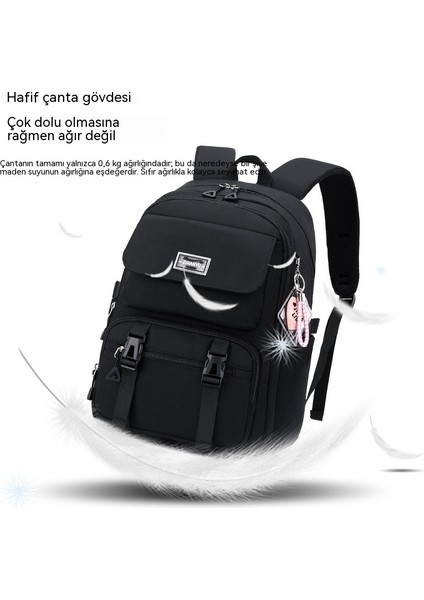 Ilkokul Öğrencileri, 3-6. Sınıflardaki Ortaokul Kızları Için Kadın Büyük Kapasiteli Kore Okul Çantası, Hafif Omurga Koruyucusu (Yurt Dışından) fırsatları