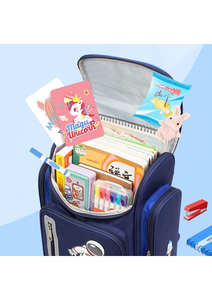 Astronot Çocuk Okul Çantası Omurga Yükü Azaltmak Için Büyük Kapasiteli Çocuk Okul Çantası Hafif Omuz Çantası (Yurt Dışından) modelleri