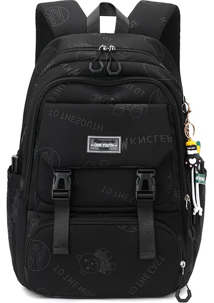 Moda Gündelik Öğrenci Sırt Çantası Kadın Patlama Büyük Kapasiteli Ortaokul Öğrencisi Okul Çantası (Yurt Dışından)