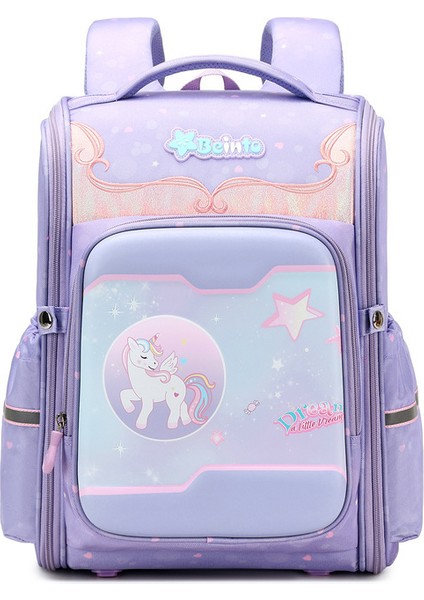 Öğrenci Okul Çantası, Tek Parça Tamamen Açık Hafif Okul Çantası, Büyük Kapasiteli, Yükü Azaltan, Omurgayı Koruyan Çocuk Sırt Çantası (Yurt Dışından)