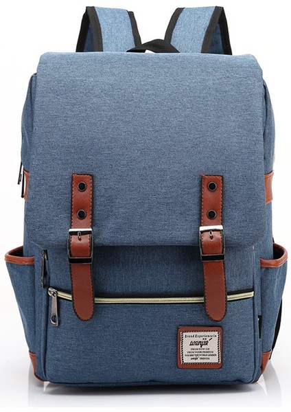 Retro Erkek ve Kadın Açık Hava Kanvas Sırt Çantaları Modaya Uygun Sırt Çantaları (Yurt Dışından)