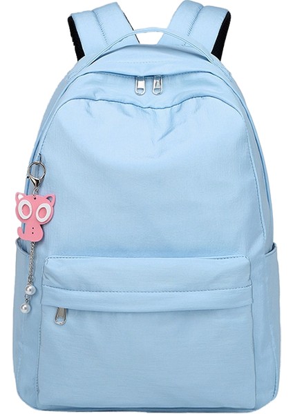 Öğrenci Okul Çantası, Kampüs Düz Renk Sırt Çantası, Şık, Büyük Kapasiteli Sırt Çantası (Yurt Dışından)