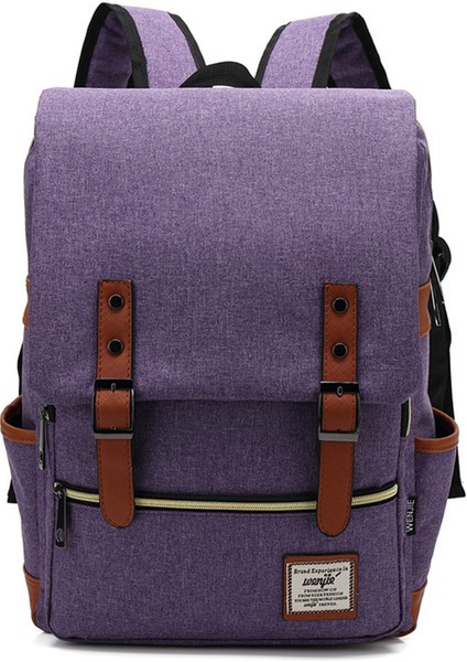Retro Erkek ve Kadın Açık Hava Kanvas Sırt Çantaları Modaya Uygun Sırt Çantaları (Yurt Dışından)