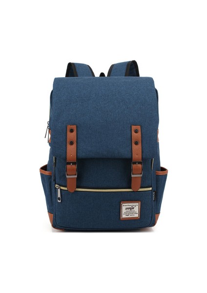 Retro Erkek ve Kadın Açık Hava Kanvas Sırt Çantaları Modaya Uygun Sırt Çantaları (Yurt Dışından)