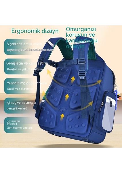 Öğrenci Okul Çantası Üç Katmanlı Büyük Kapasiteli Sırt Çantası (Yurt Dışından) fiyatları