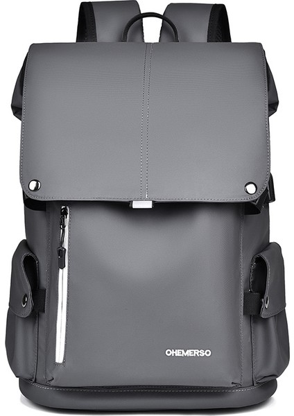 Erkek Sırt Çantası, Şık Su Geçirmez Öğrenci Okul Çantası, Gündelik Büyük Kapasiteli Iş Bilgisayarı Çantası (Yurt Dışından)