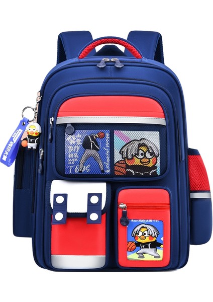 Öğrenci Okul Çantası Üç Katmanlı Büyük Kapasiteli Sırt Çantası (Yurt Dışından)